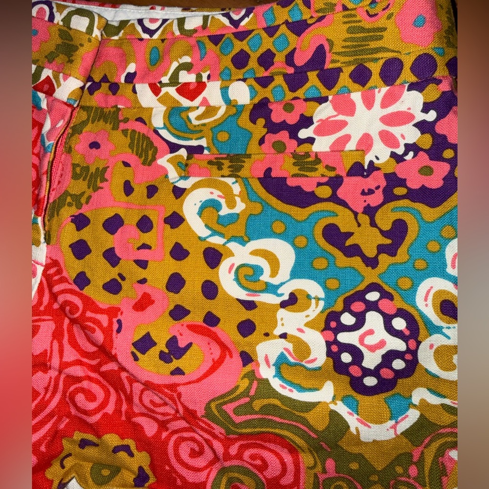 Pristine Jcrew Colorful Summer Printed Chino Shorts Size:2 - Picture 3 of 10
